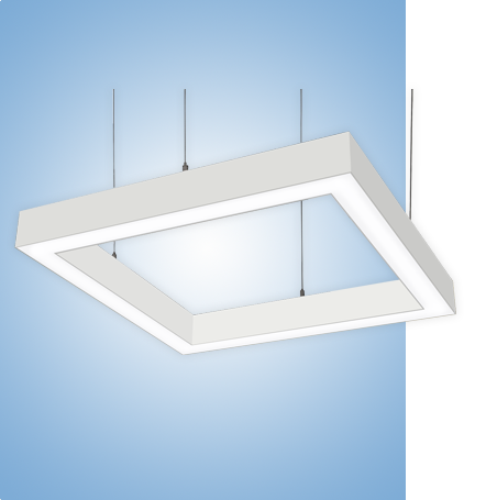 Светильник Quadro серия vs-ds-Quadro в белом корпусе